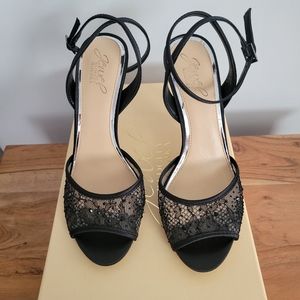 Jewel Badgley Mischka Justina Mesh Sandal